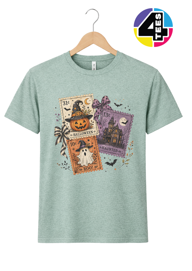 Halloween Haunt Postcards Tee