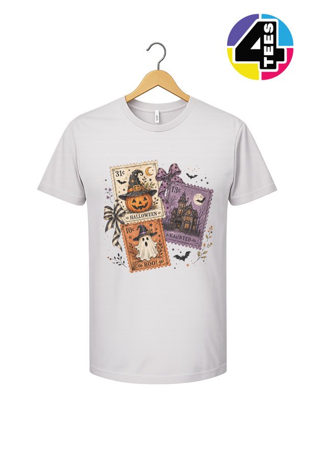 Halloween Haunt Postcards Tee