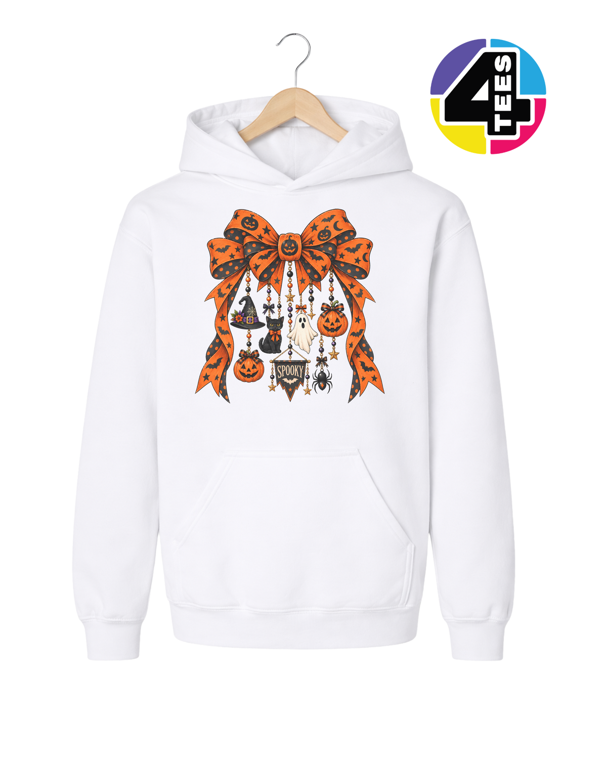 Spooky Season Charm Bow Youth Hoodie