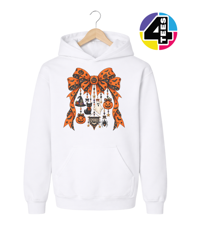 Spooky Season Charm Bow Youth Hoodie