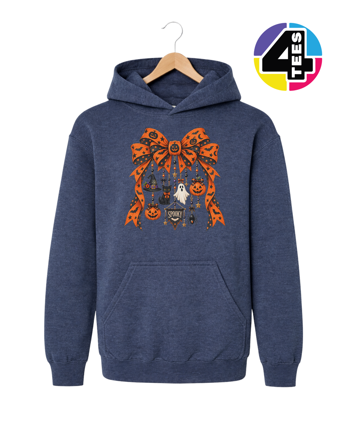 Spooky Season Charm Bow Youth Hoodie