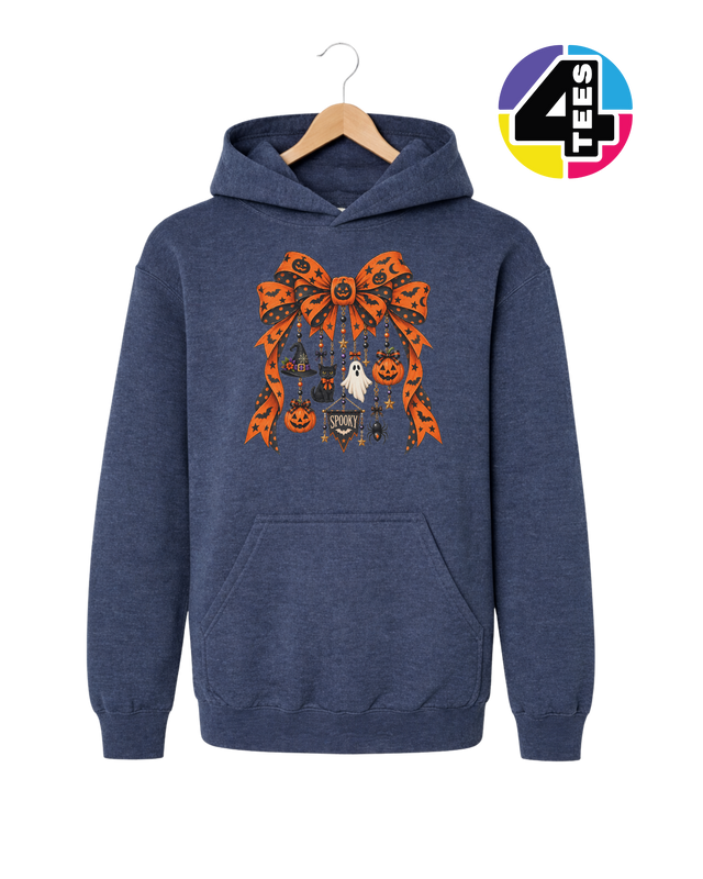 Spooky Season Charm Bow Youth Hoodie