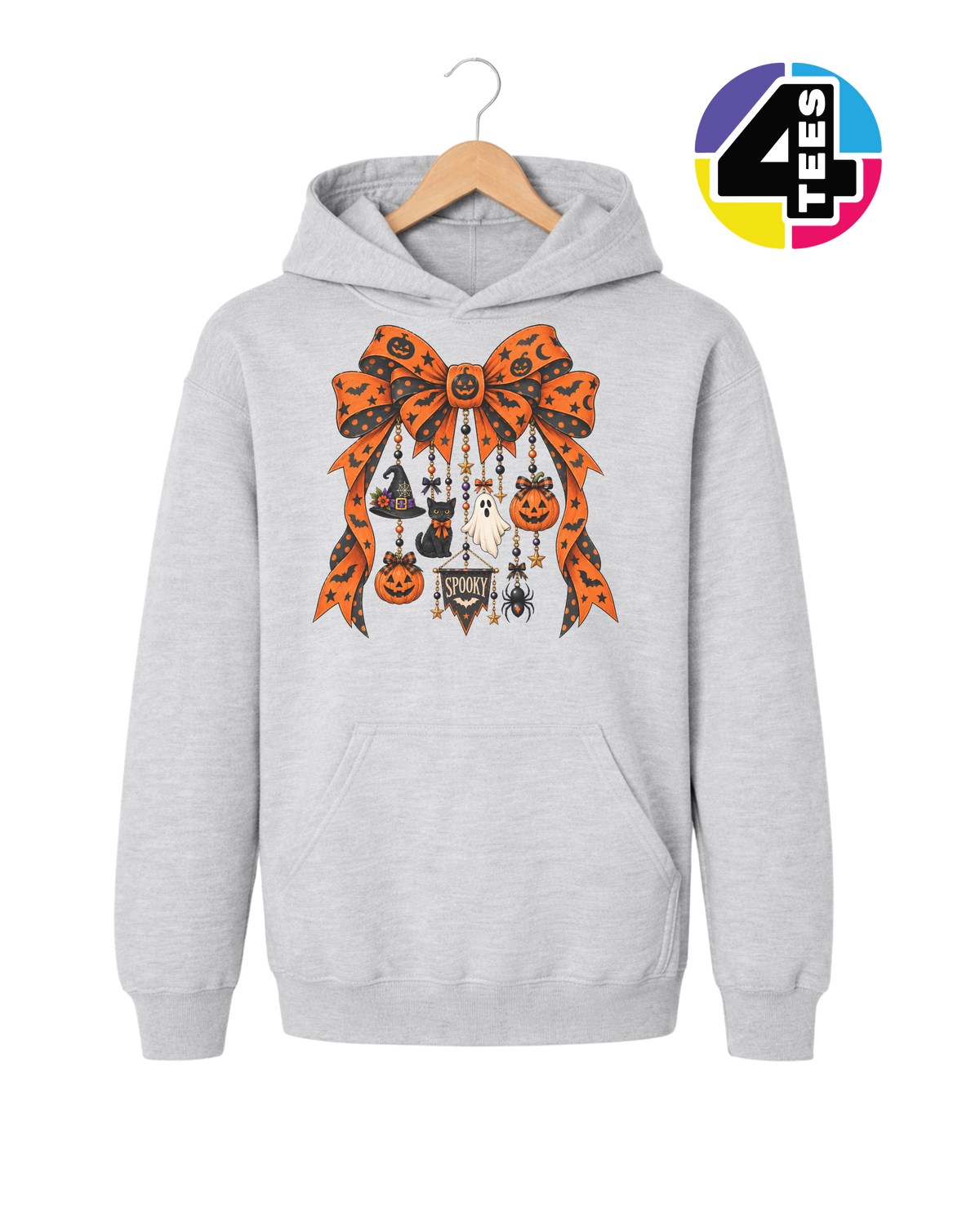 Spooky Season Charm Bow Youth Hoodie