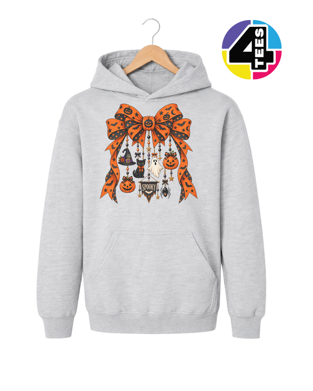 Spooky Season Charm Bow Youth Hoodie