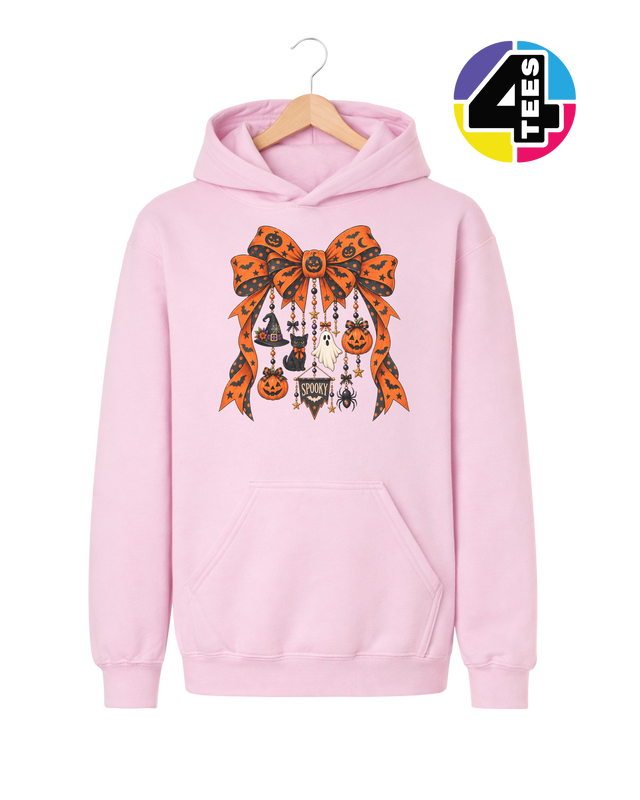 Spooky Season Charm Bow Youth Hoodie