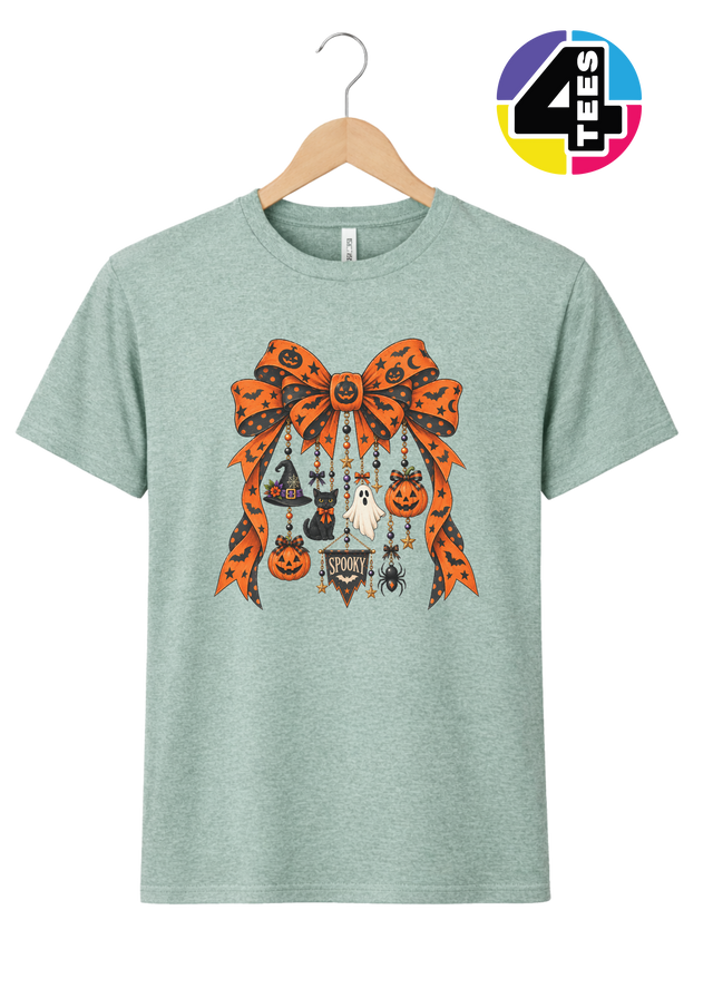 Spooky Season Charm Bow Tee