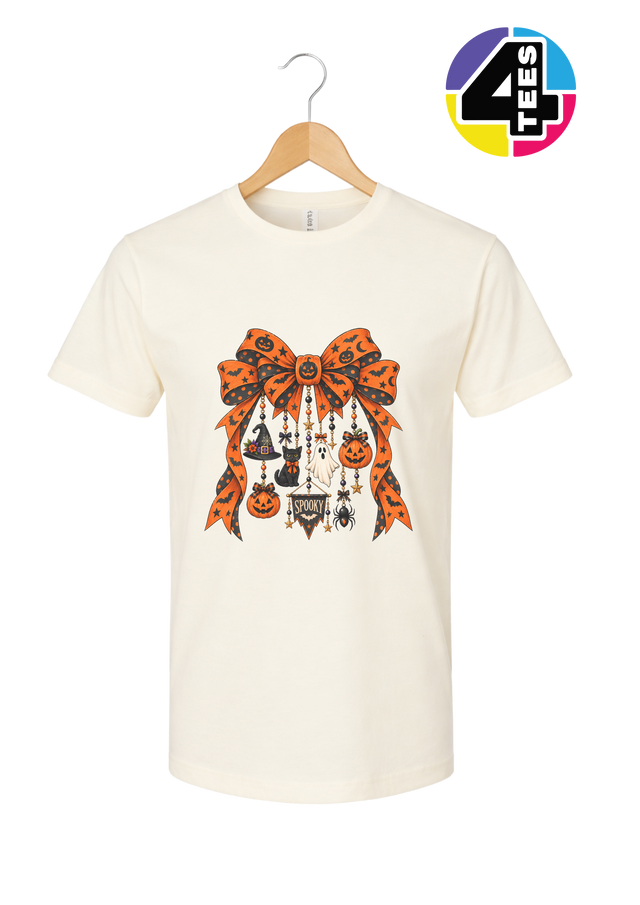 Spooky Season Charm Bow Tee