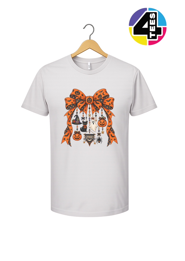 Spooky Season Charm Bow Tee