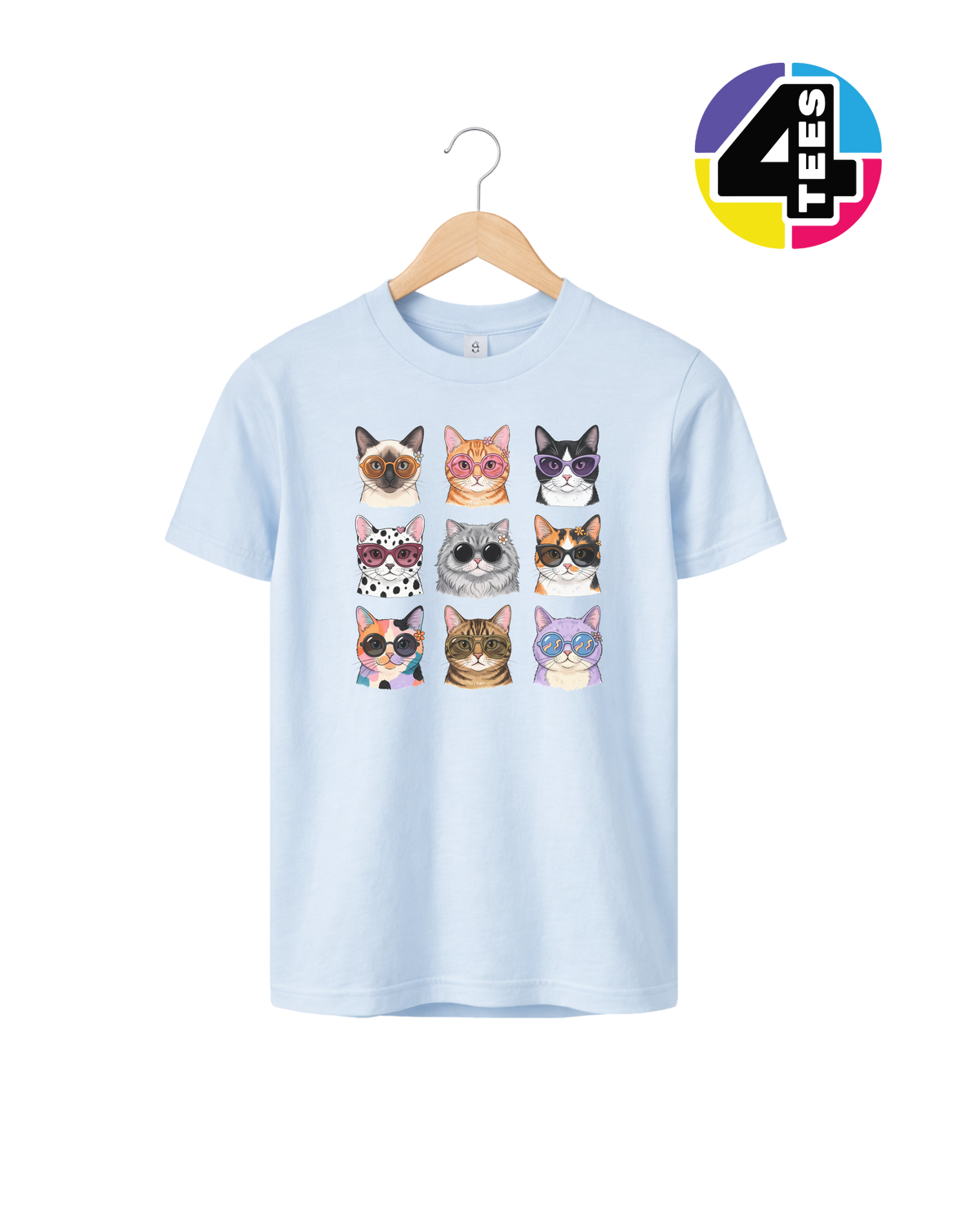 Purrfectly Posh Cats Youth Tee