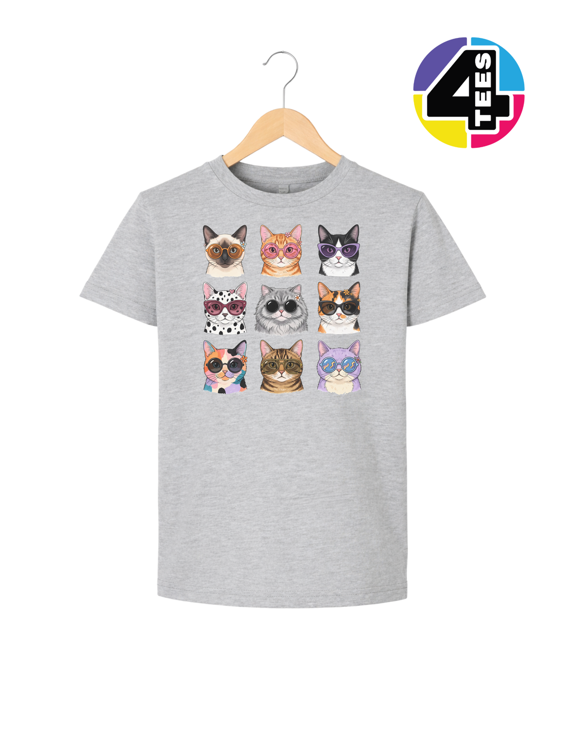 Purrfectly Posh Cats Youth Tee