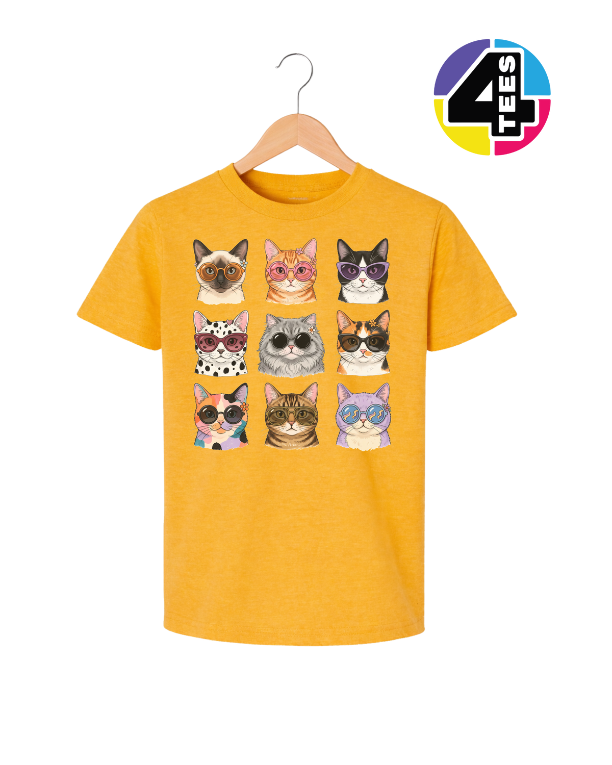 Purrfectly Posh Cats Youth Tee