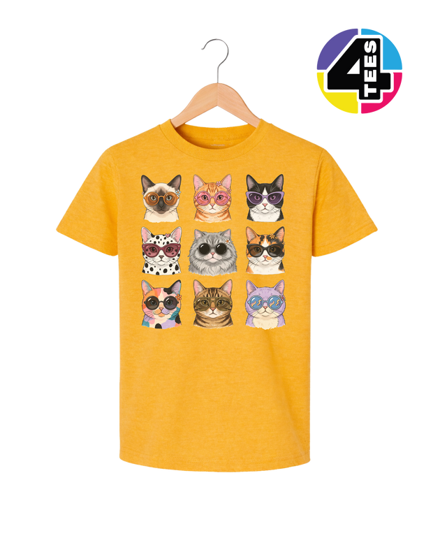 Purrfectly Posh Cats Youth Tee