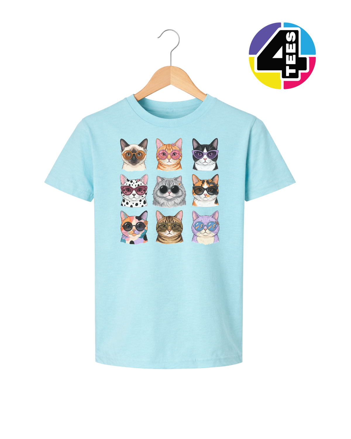 Purrfectly Posh Cats Youth Tee
