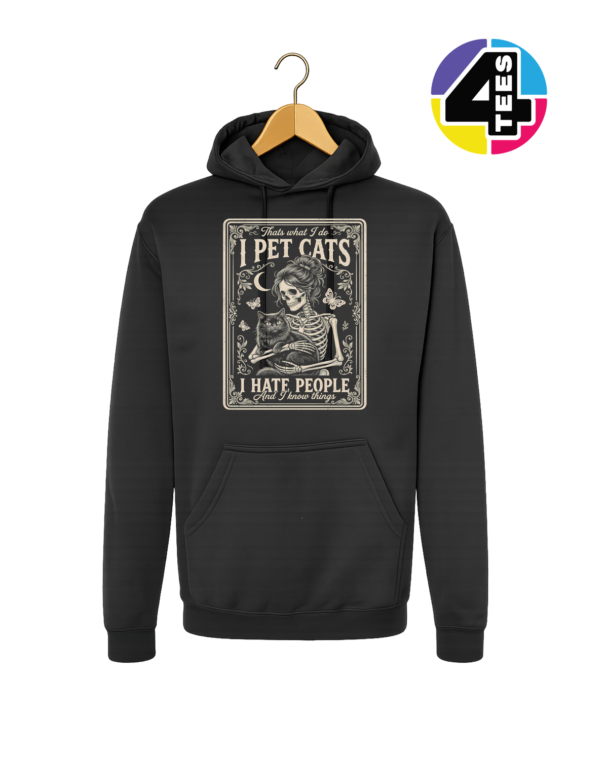 I Pet Cats, I Hate People Hoodie