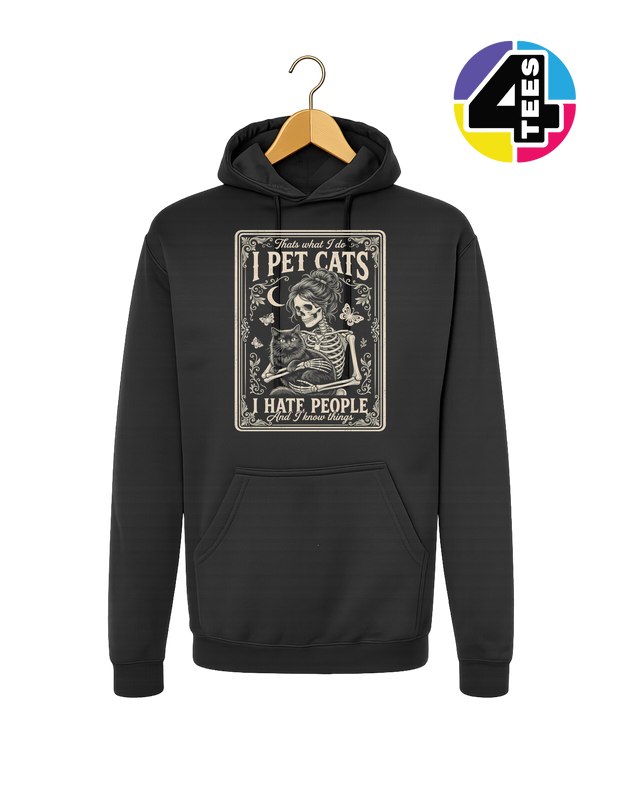 I Pet Cats, I Hate People Hoodie