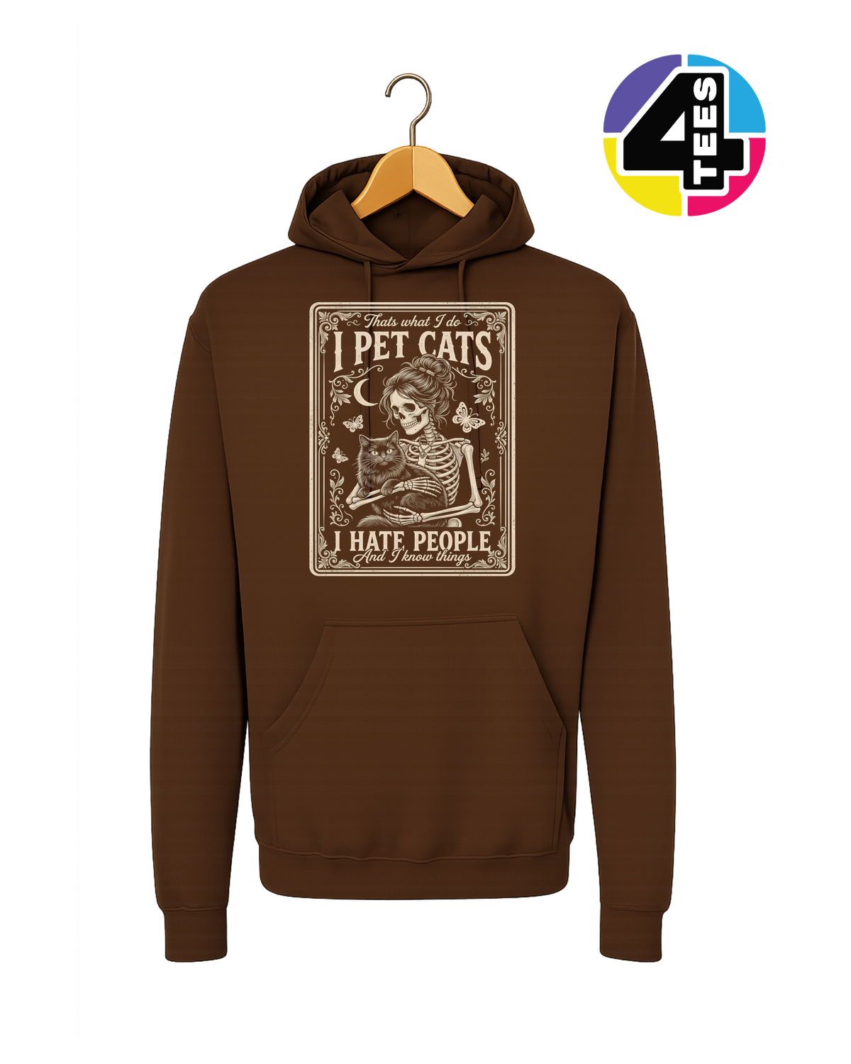 I Pet Cats, I Hate People Hoodie