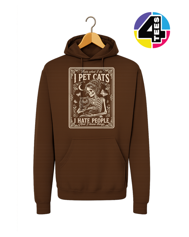 I Pet Cats, I Hate People Hoodie