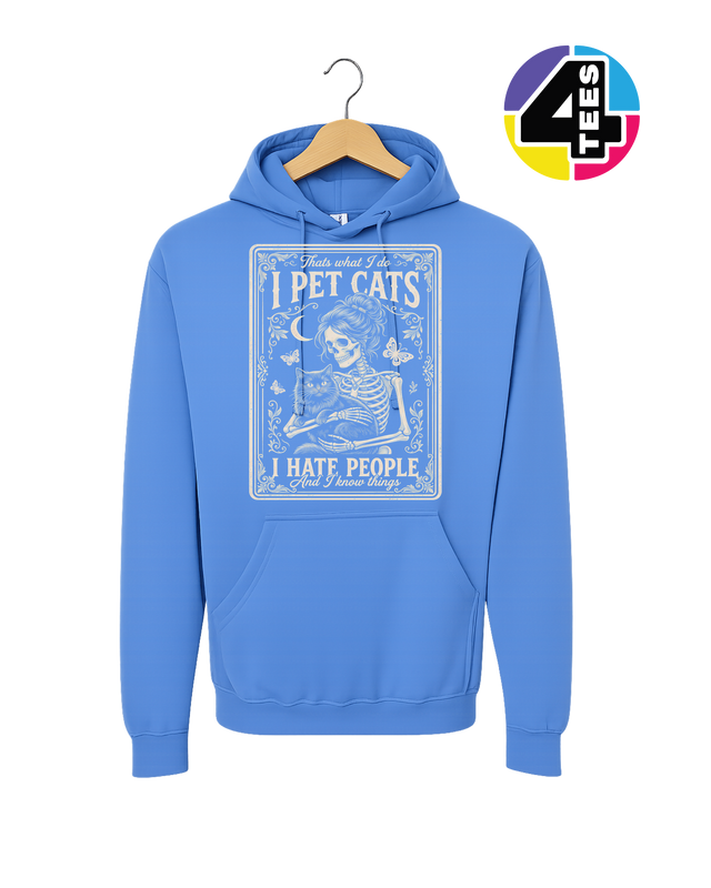I Pet Cats, I Hate People Hoodie