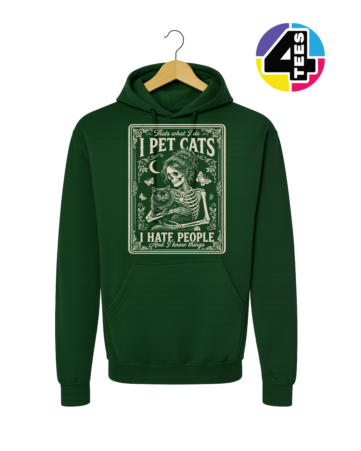 I Pet Cats, I Hate People Hoodie