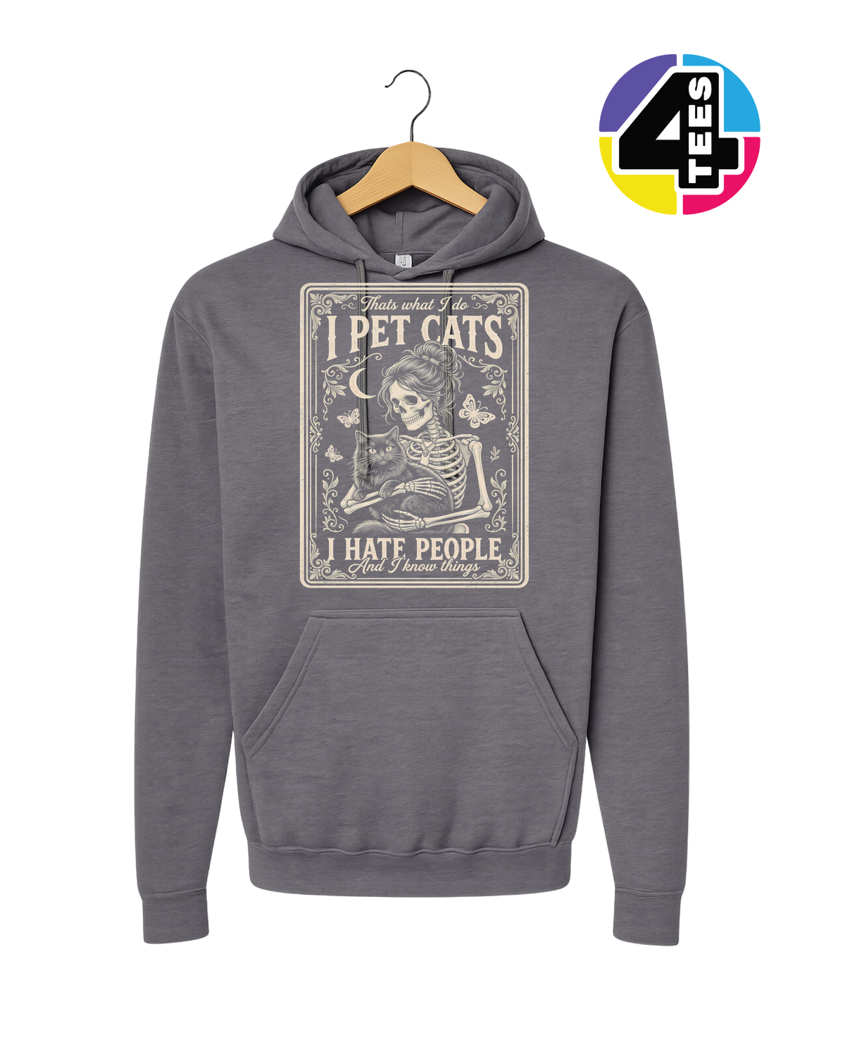 I Pet Cats, I Hate People Hoodie