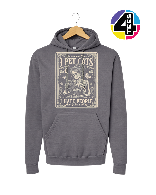I Pet Cats, I Hate People Hoodie