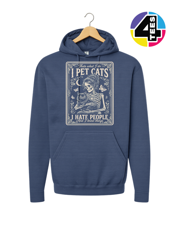 I Pet Cats, I Hate People Hoodie