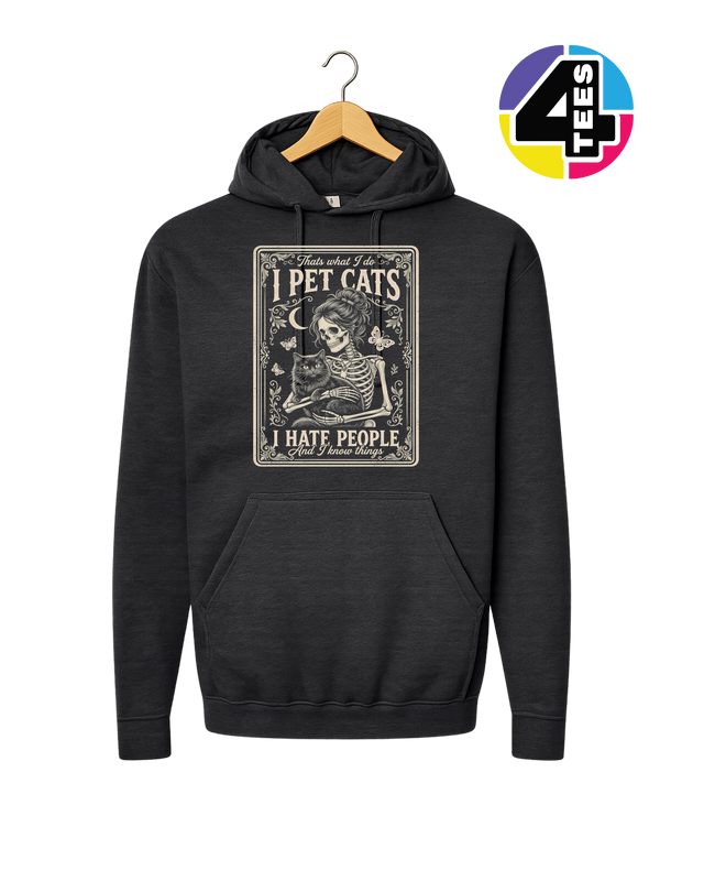 I Pet Cats, I Hate People Hoodie