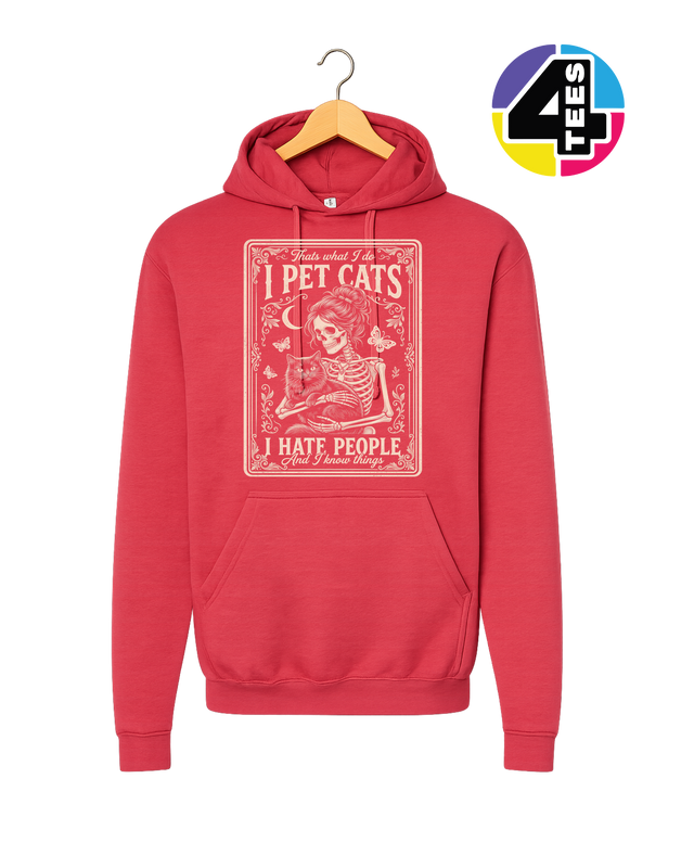 I Pet Cats, I Hate People Hoodie