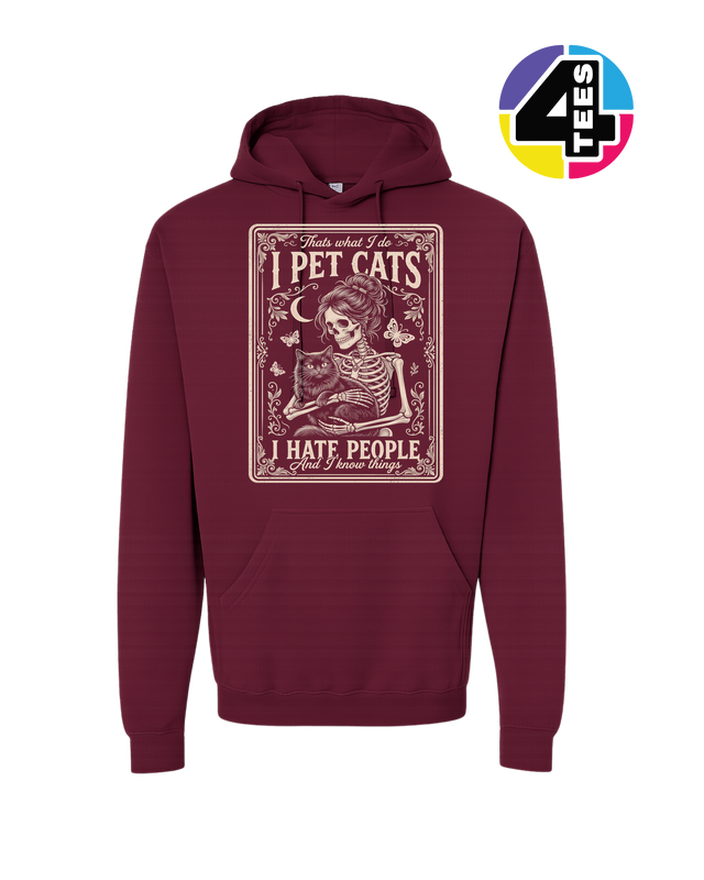 I Pet Cats, I Hate People Hoodie