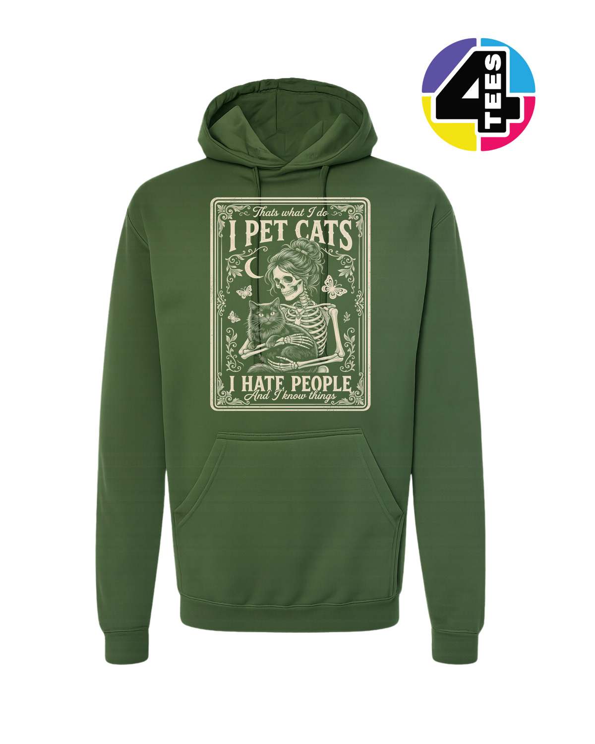 I Pet Cats, I Hate People Hoodie