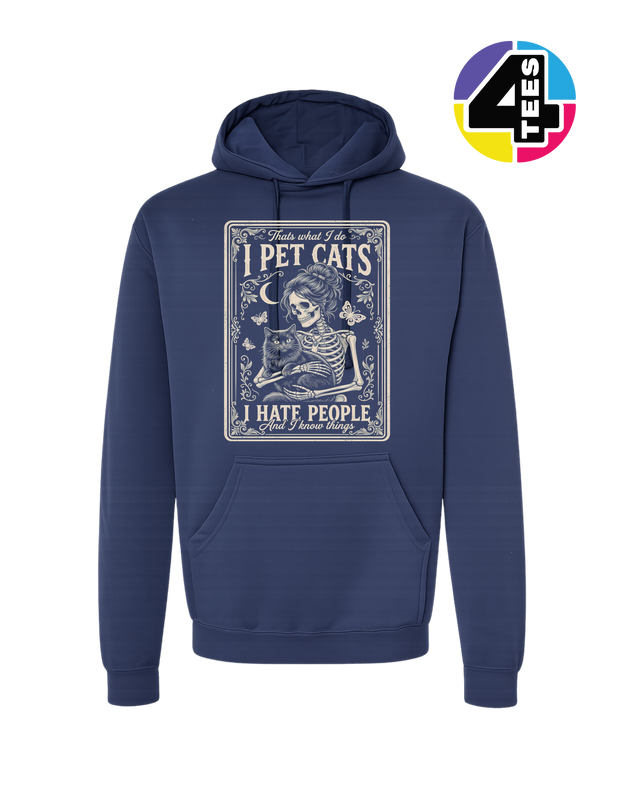 I Pet Cats, I Hate People Hoodie