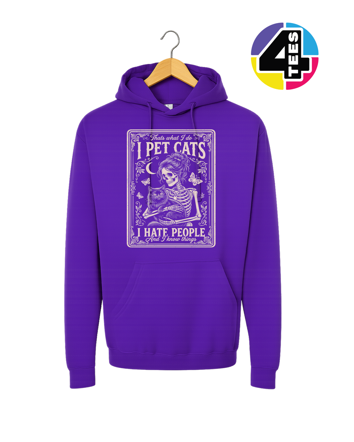 I Pet Cats, I Hate People Hoodie