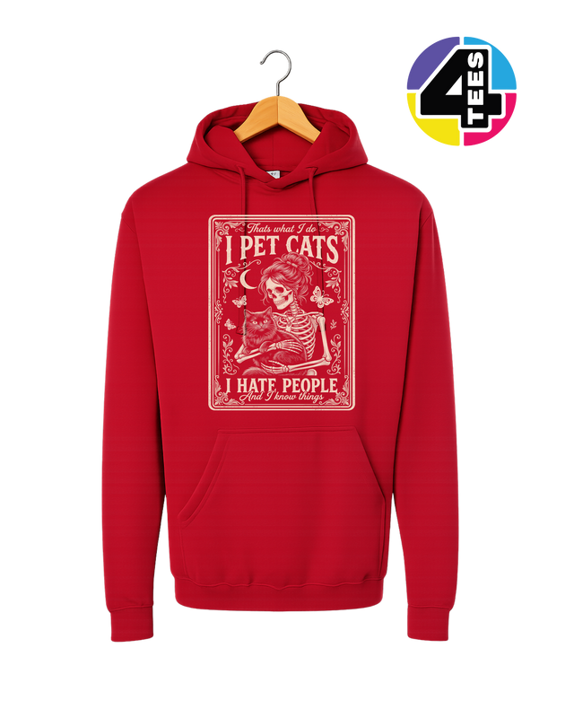 I Pet Cats, I Hate People Hoodie