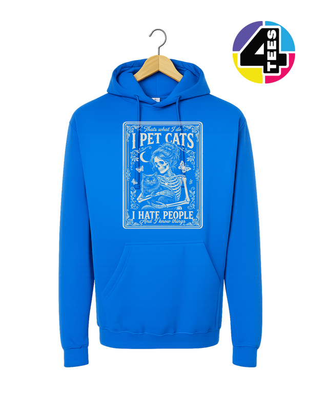 I Pet Cats, I Hate People Hoodie