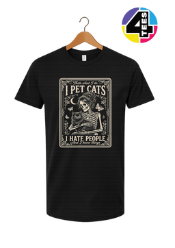 I Pet Cats, I Hate People Tee