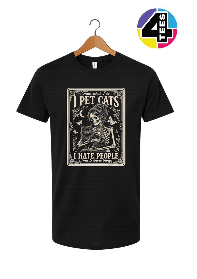I Pet Cats, I Hate People Tee