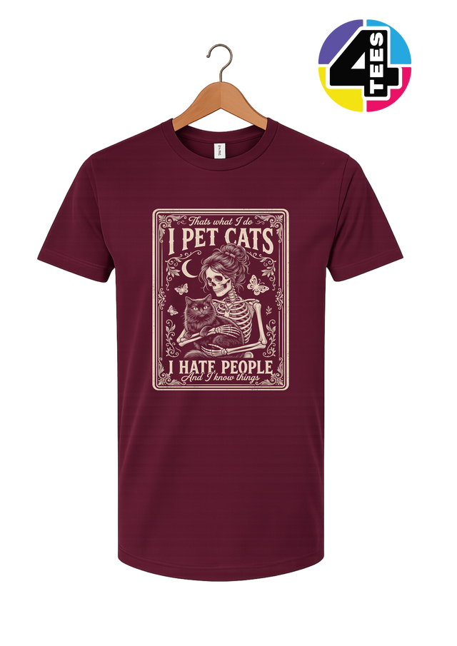 I Pet Cats, I Hate People Tee