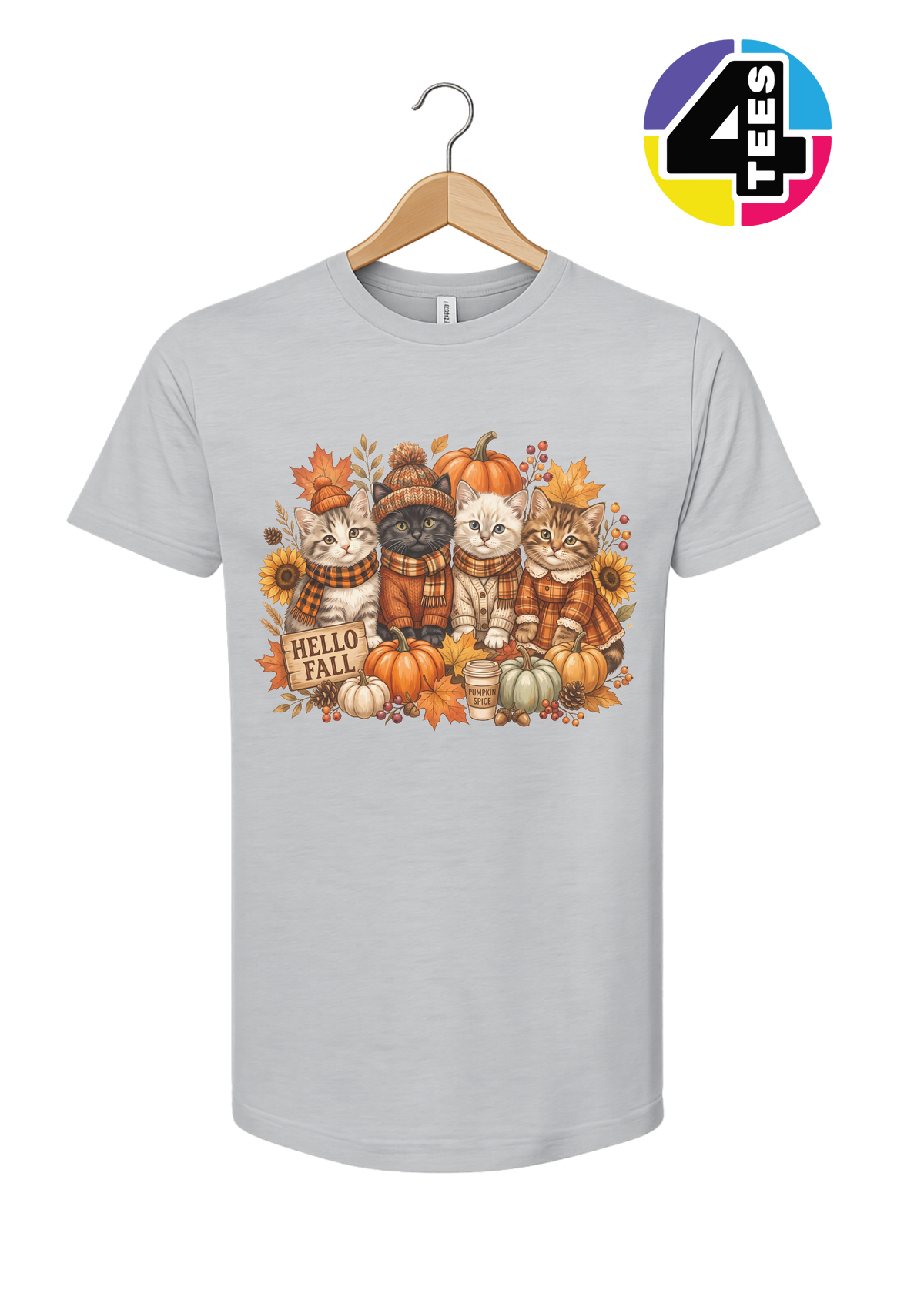 Hello Fall Kittens Tee