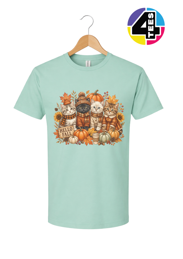 Hello Fall Kittens Tee