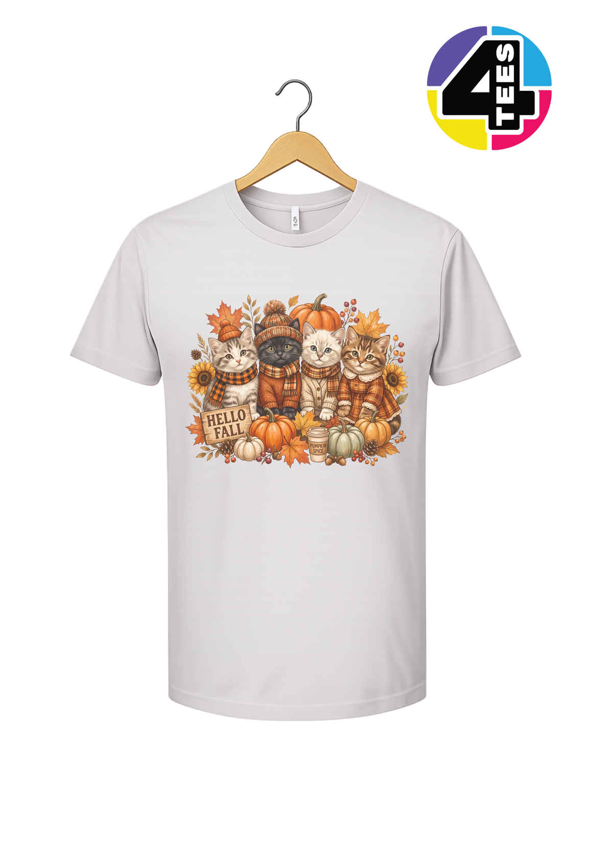 Hello Fall Kittens Tee