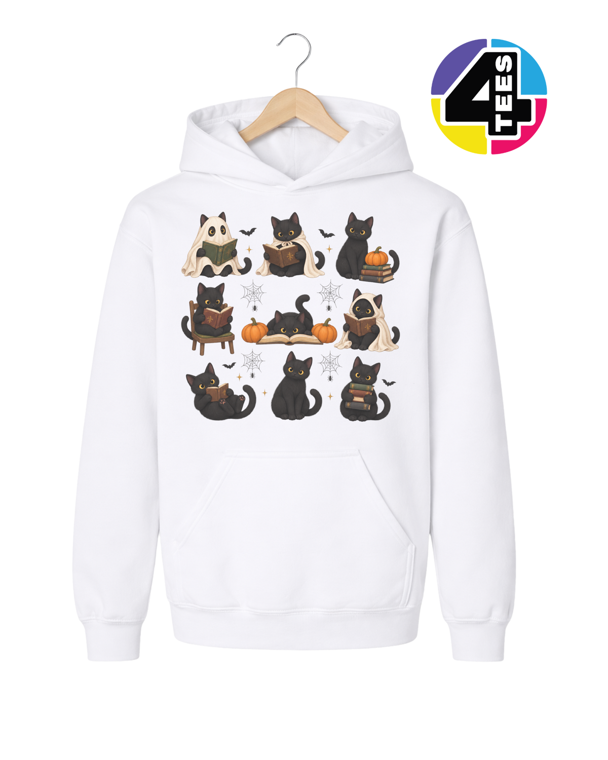 Midnight Meow-gic Book Club Youth Hoodie