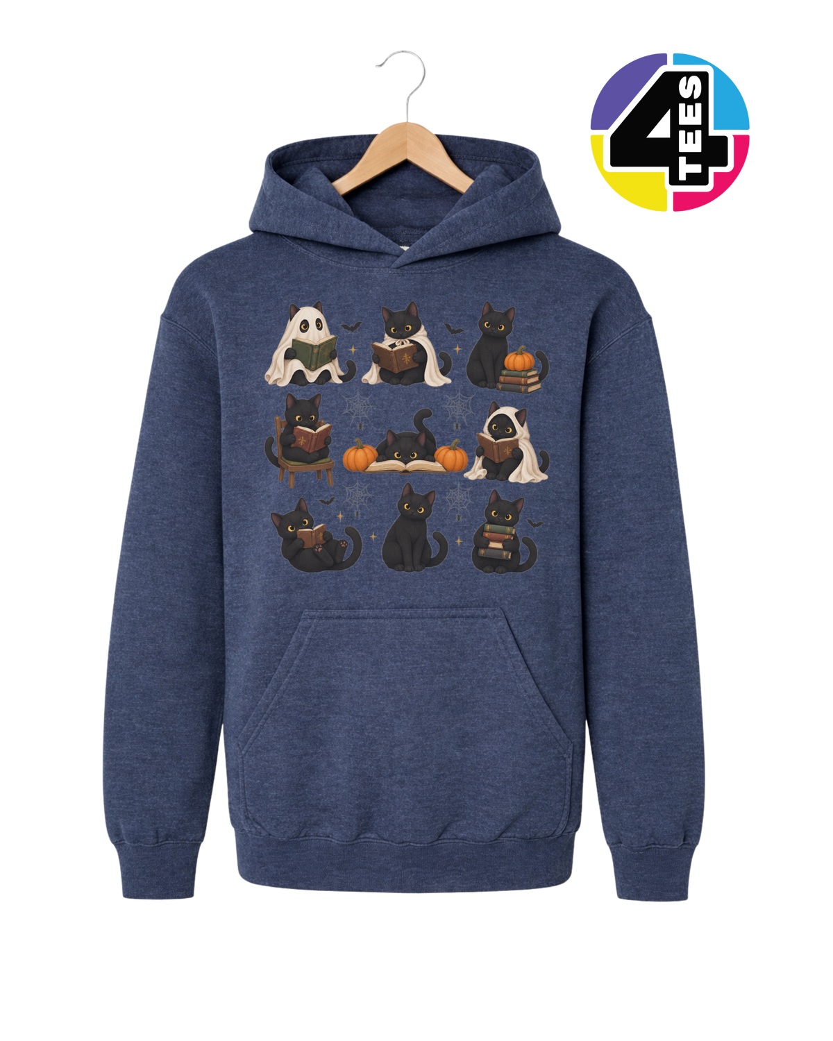 Midnight Meow-gic Book Club Youth Hoodie