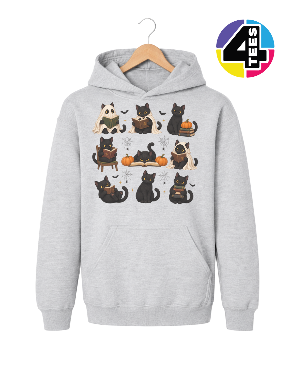 Midnight Meow-gic Book Club Youth Hoodie