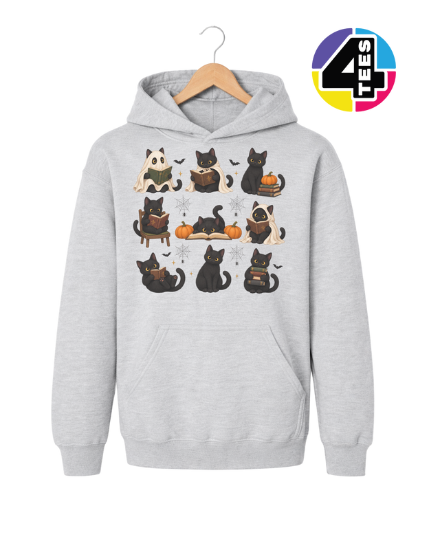 Midnight Meow-gic Book Club Youth Hoodie