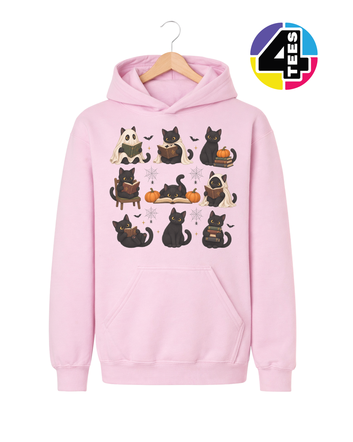Midnight Meow-gic Book Club Youth Hoodie