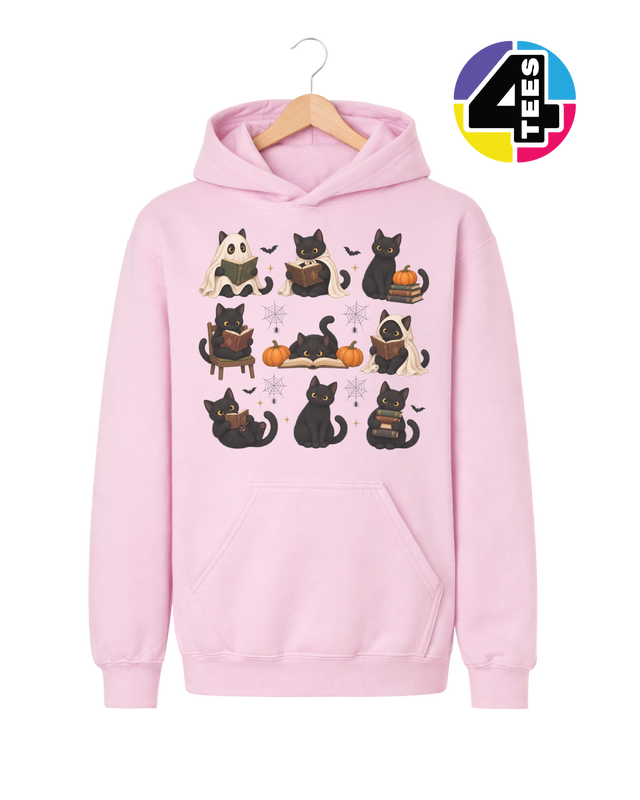 Midnight Meow-gic Book Club Youth Hoodie