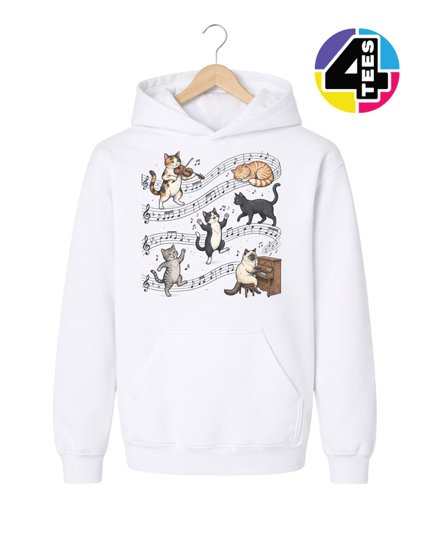 The Feline Symphony Youth Hoodie