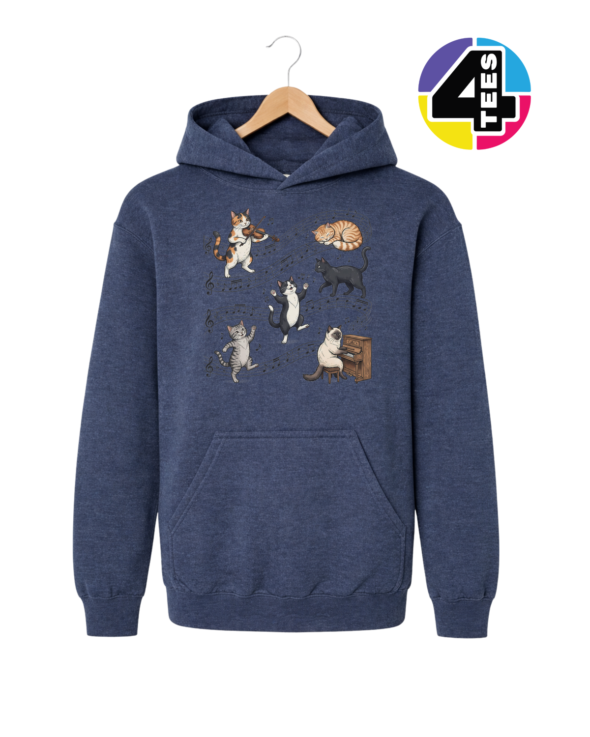 The Feline Symphony Youth Hoodie