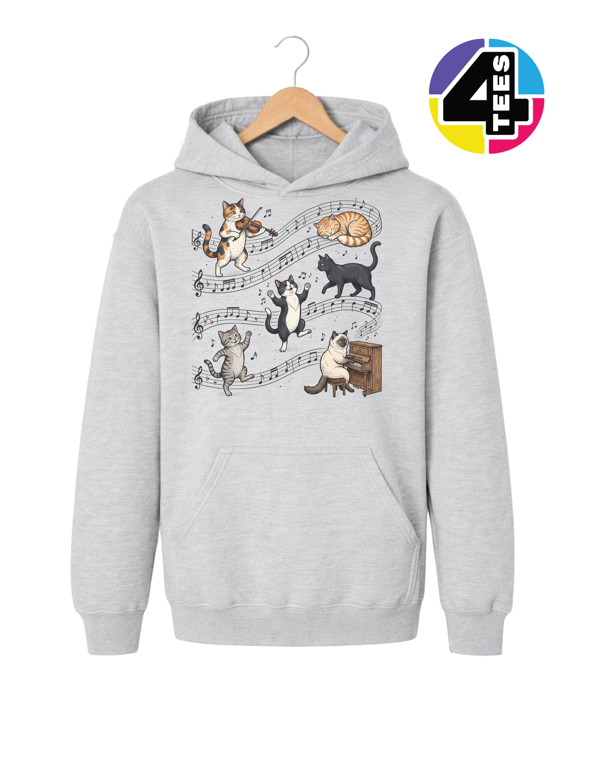 The Feline Symphony Youth Hoodie
