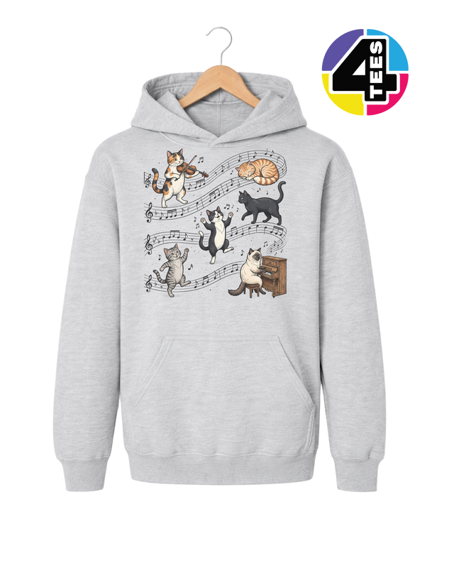 The Feline Symphony Youth Hoodie